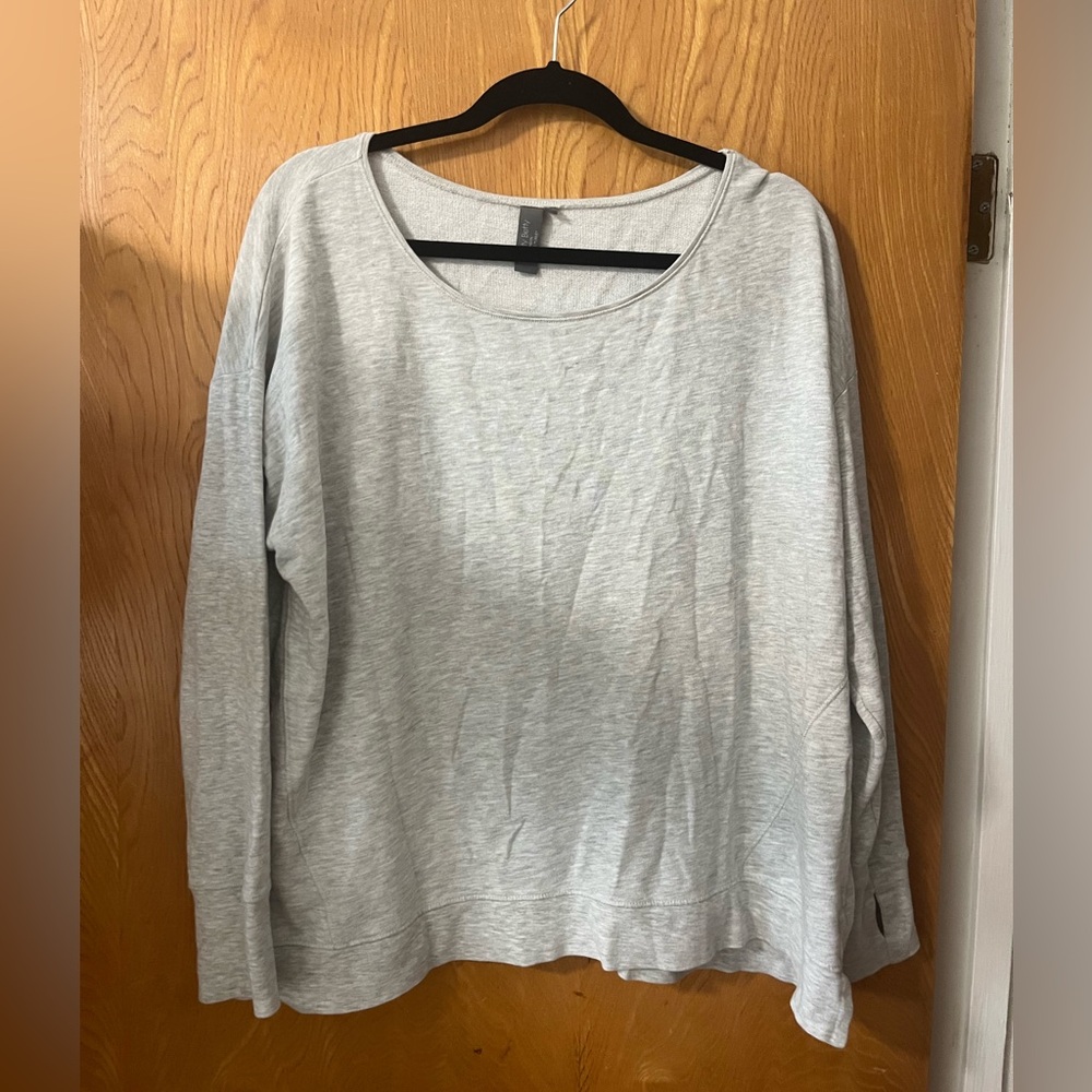 Sweaty Betty Gray Relaxed Sweatshirt Blouse XL